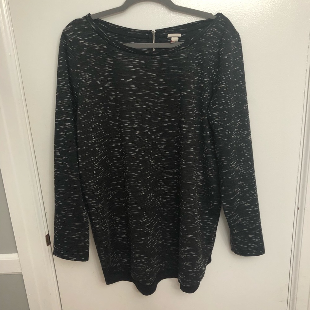 Merona tunic black and white